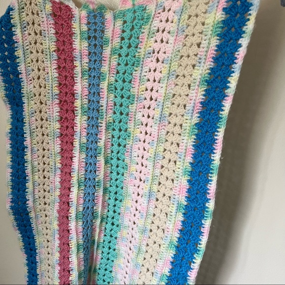 Multi-Color Crocheted Blanket - Picture 2 of 2